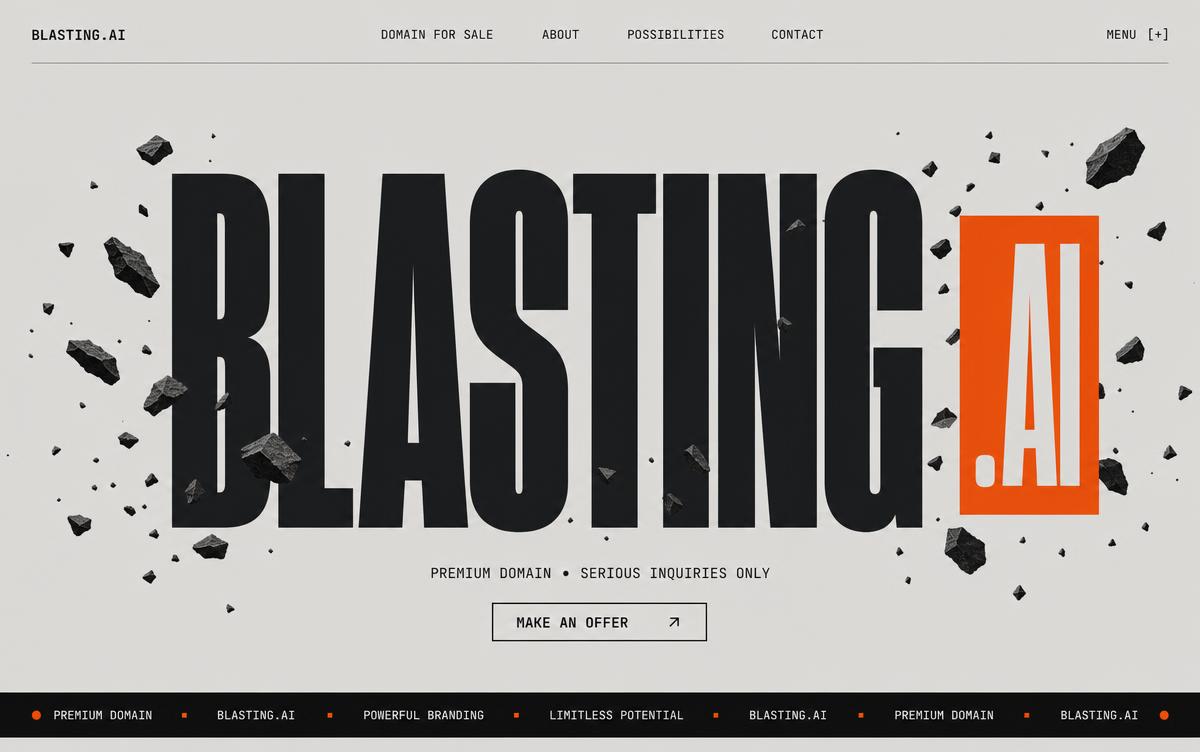 Blasting.ai interface